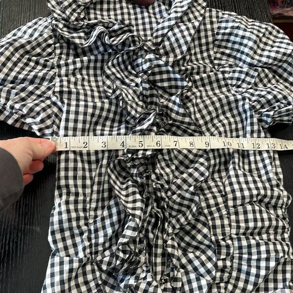 D Studio frilly Y2K gingham blouse - Picture 7 of 7